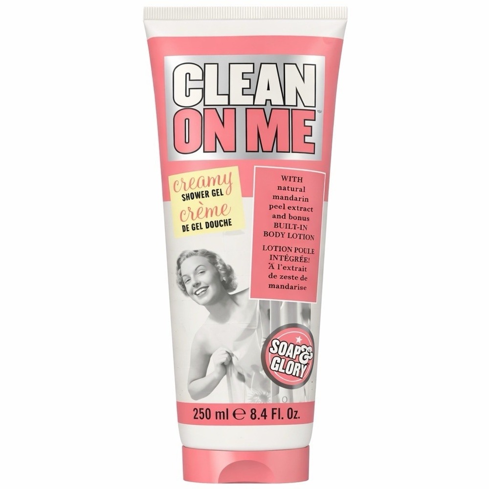 SOAP & GLORY Clean On Me Creamy Shower Gel - 8.4 oz /250 ml NEW!!